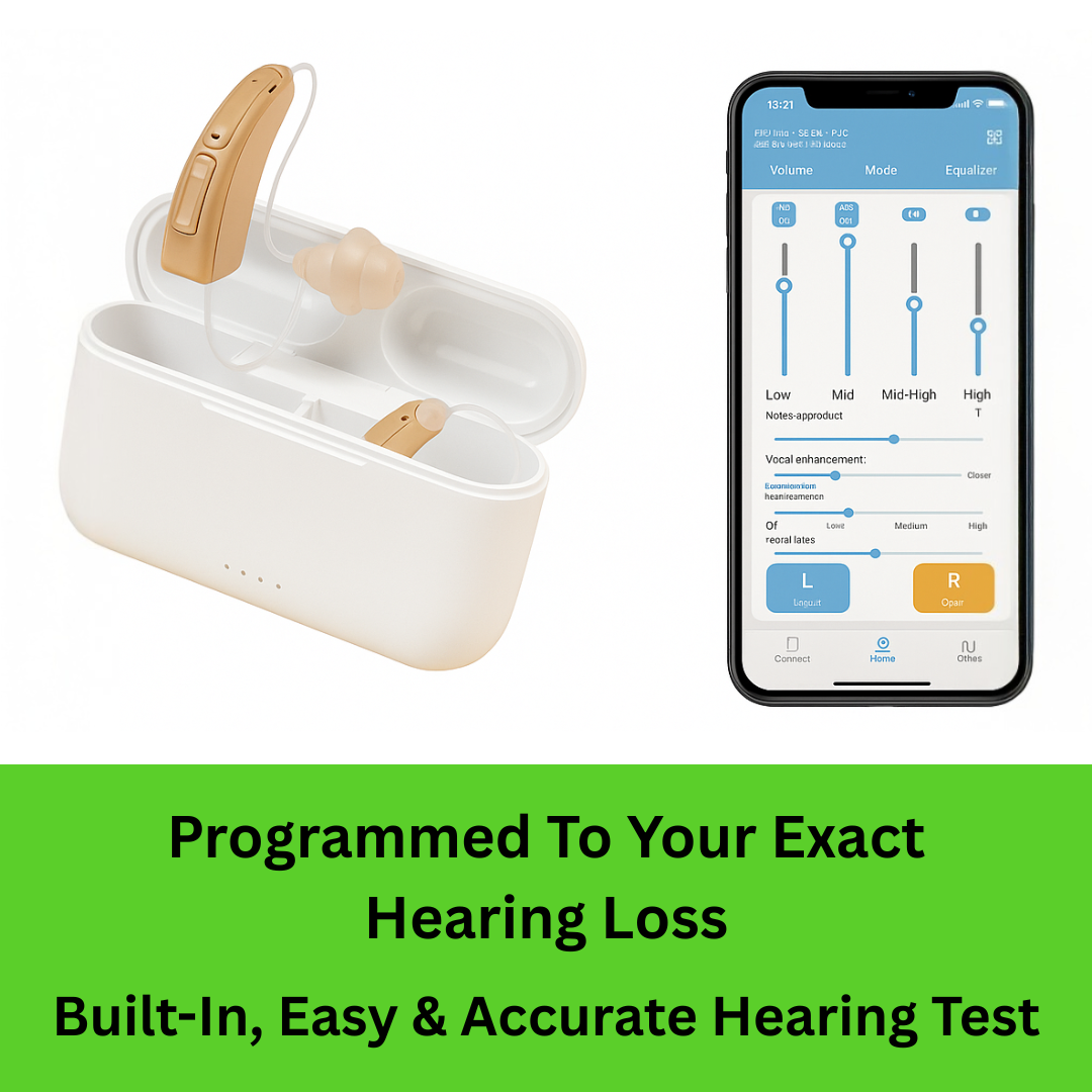 Bluetooth BTE Hearing Aids - App Controlled